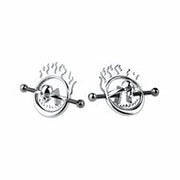 Kiotos - Flaming Skull - Tepelklemmen met ketting