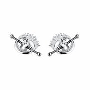 Kiotos - Flaming Skull - Tepelklemmen met ketting