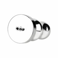 Kiotos - Holle Penisplug - Holle Dilator - Met Holle Geribbelde Buttplug - Ass Lock - RVS