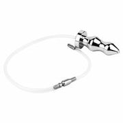 Kiotos - Holle Penisplug - Holle Dilator - Met Holle Geribbelde Buttplug - Ass Lock - RVS