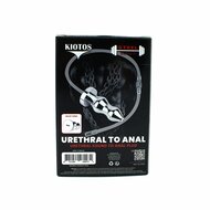 Kiotos - Holle Penisplug - Holle Dilator - Met Holle Geribbelde Buttplug - Ass Lock - RVS