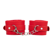 TieMeUp - Boeien imitatieleder - Zachte bontvoering - Rood