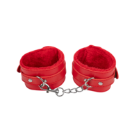 TieMeUp - Boeien imitatieleder - Zachte bontvoering - Rood