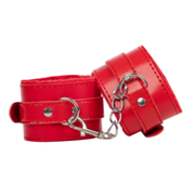 TieMeUp - Boeien imitatieleder - Zachte bontvoering - Rood