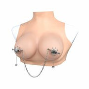 Kiotos - Spiderweb met hangende Spin - Tepelklemmen met ketting