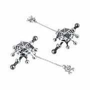 Kiotos - Spiderweb met hangende Spin - Tepelklemmen met ketting