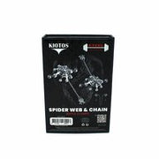 Kiotos - Spiderweb met hangende Spin - Tepelklemmen met ketting