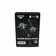 Kiotos - Spiderweb met hangende Spin - Tepelklemmen met ketting