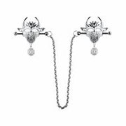 Kiotos - Demonic Mask  met hanger - Tepelklemmen met ketting