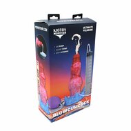 Kiotos Monstar - Blow Cum Cock - Opblaasbare Spuitende Dildo - Rood/Roze/Blauw