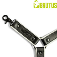 Brutus - Lederen Beenharnas - Verstelbaar- Zwart/Wit