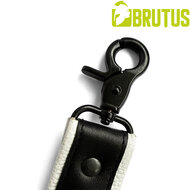 Brutus - Lederen Beenharnas - Verstelbaar- Zwart/Wit