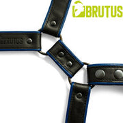 Brutus - Lederen Beenharnas - Verstelbaar- Zwart/Blauw