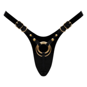 Strap-On-Me - Kunstleren Strapon Harnas Fabulous - Passend van XS t/m XXL - Zwart Lak