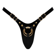 Strap-On-Me - Kunstleren Strapon Harnas Fabulous - Passend van XS t/m XXL - Zwart Lak