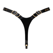 Strap-On-Me - Kunstleren Strapon Harnas Fabulous - Passend van XS t/m XXL - Zwart Lak