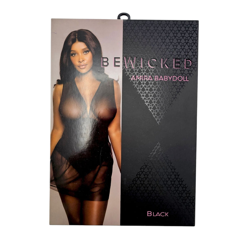 Be Wicked - Amira - Babydoll - Zwart