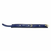 Kiotos Leather - Collar Leder - Blauw/Zwart - Gouden Hardware