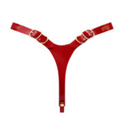 Strap-On-Me - Kunstleren Strapon Harnas Fabulous - Passend van XS t/m XXL - Rood Lak