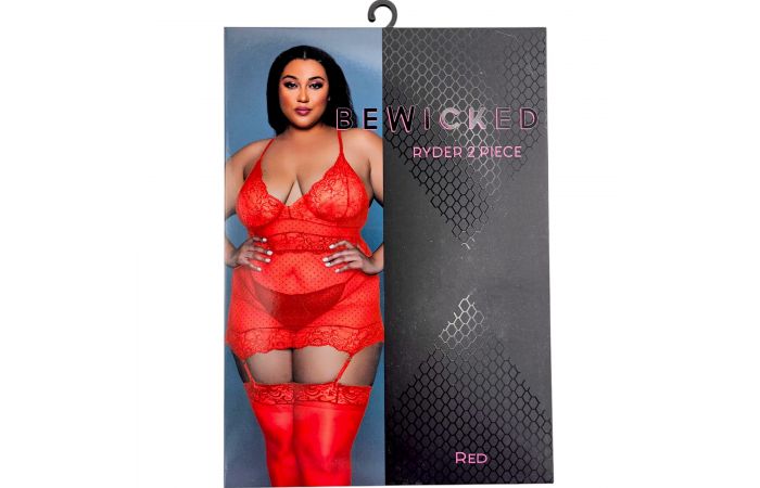 Be Wicked - Ryder - Chemise Set - 2-delig - Rood