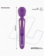 IY Salma - Wand Vibrator met draaiende tong - App-Controlled - Paars