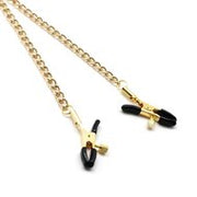Liebe Seele - Verstelbare Bull Nose Tepelklemmen Met Ketting - Goud