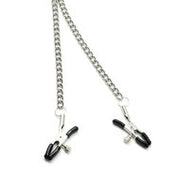 Liebe Seele - Verstelbare Bull Nose Tepelklemmen Met Ketting - Goud