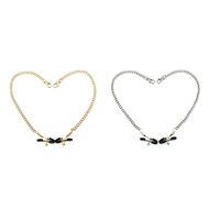 Liebe Seele - Verstelbare Bull Nose Tepelklemmen Met Ketting - Goud