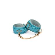 Liebe Seele - Blue Lamb - Lamslederen Boeien - Blauw met Gouden Hardware