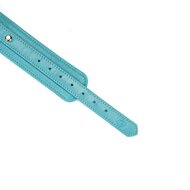 Liebe Seele - Blue Lamb - Lamslederen Boeien - Blauw met Gouden Hardware
