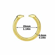 Kiotos - Eikel Ring - Glans Ring - Snake - Goud