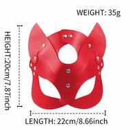 Kiotos - Kattenmasker - Rood