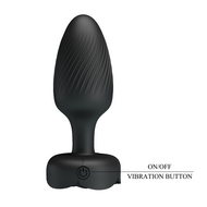 Pretty Love - Varian - Kleurveranderende lichtgevende vibrerende buttplug - Zwart