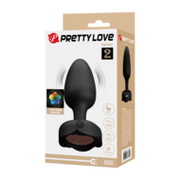 Pretty Love - Varian - Kleurveranderende lichtgevende vibrerende buttplug - Zwart