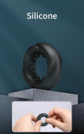 Crazy Bull - Daquez - Super Soft Siliconen ring - Model 4 - Zwart