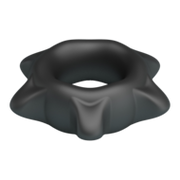 Crazy Bull - Ethaniel - Super Soft Siliconen Cockring - Model 11 - Zwart