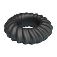 Crazy Bull - Fitz - Super Soft Siliconen Cockring - Model 8 - Zwart