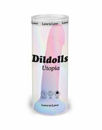 Love to Love - Utopia - Dildolls - Gladde Dildo - Roze/Violet/Blauw - Maat S