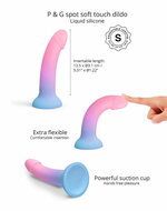 Love to Love - Utopia - Dildolls - Gladde Dildo - Roze/Violet/Blauw - Maat S