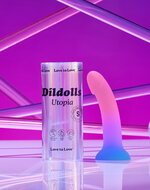 Love to Love - Utopia - Dildolls - Gladde Dildo - Roze/Violet/Blauw - Maat S