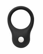 Rimba - Siliconen Ball Stretcher met Metalen Kogeltje - 35 gram  - Zwart