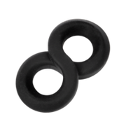 Rimba - Siliconen 8-vormige ring - Zwart