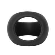 Rimba - Siliconen Driehoekige Cockring - Zwart