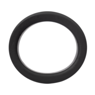 Rimba - Siliconen Scrotumring - Ballstretcher - Hoogte 20 mm - Zwart