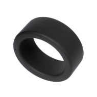 Rimba - Siliconen Scrotumring - Ballstretcher - Hoogte 20 mm - Zwart