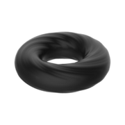 Crazy Bull - Super Soft Siliconen ring - Model 6 - Zwart