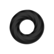Crazy Bull - Super Soft Siliconen ring - Model 6 - Zwart