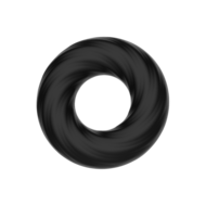 Crazy Bull - Super Soft Siliconen ring - Model 6 - Zwart