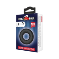 Crazy Bull - Super Soft Siliconen ring - Model 6 - Zwart