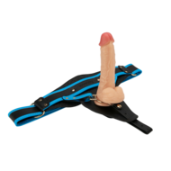 LoveToy - Ingen - Vibrerende Strap-on Set - Lengte 20 cm - Lichte Huidskleur - Maat XS/S/M